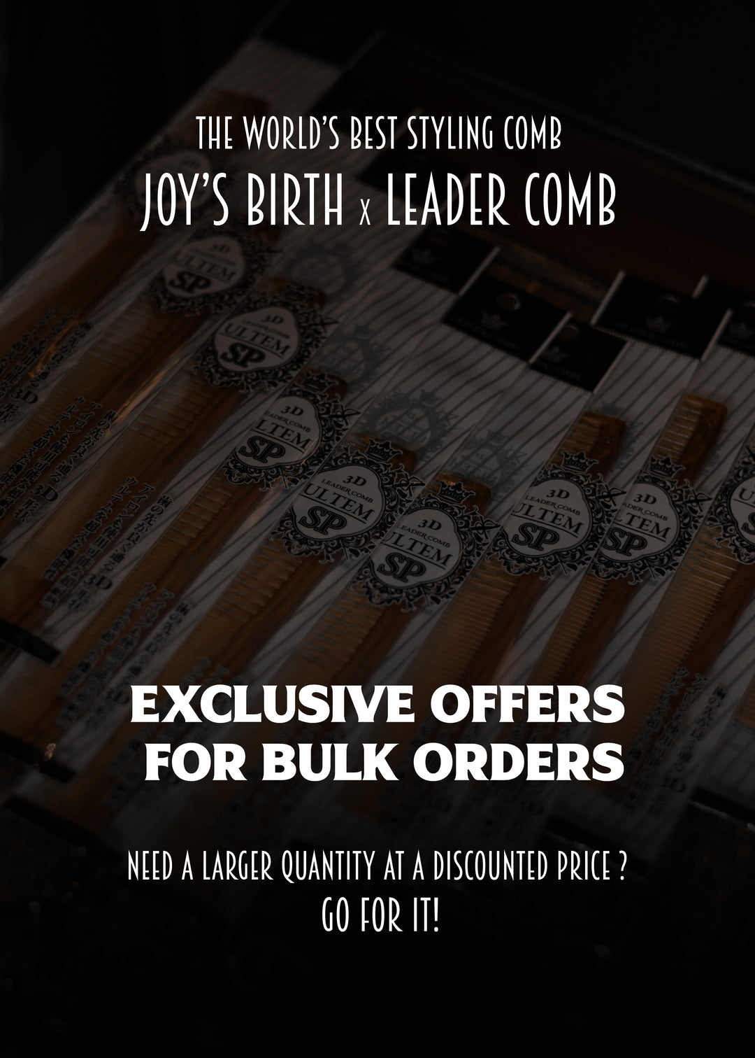 JOY’S BIRTH x LEADER - CAMEL sp 125 COMB (BULK ORDER)